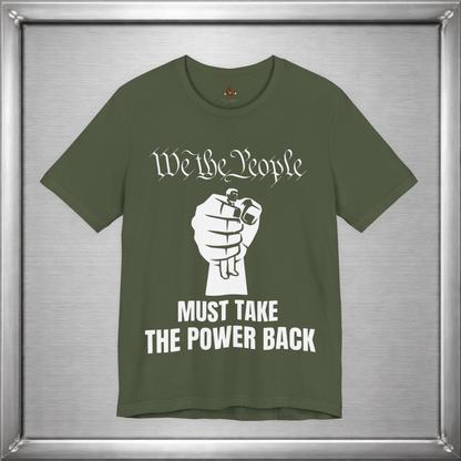 We The People Must Take The Power Back – Off-White Ink Edition