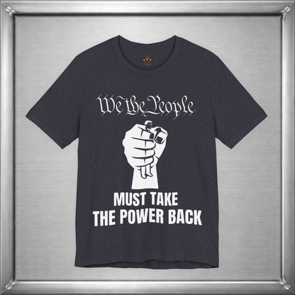 We The People Must Take The Power Back – Off-White Ink Edition