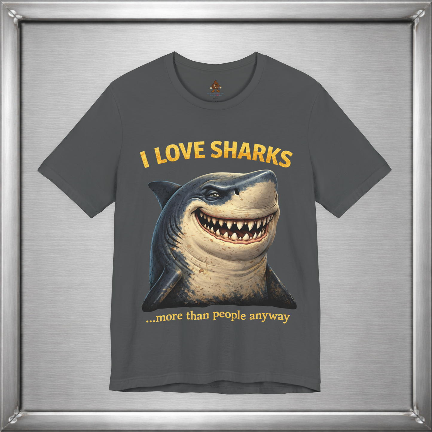 I Love Sharks More Than People Anyway Funny Shark T-Shirt