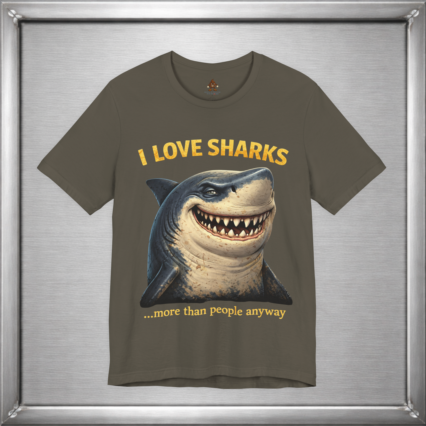 I Love Sharks More Than People Anyway Funny Shark T-Shirt