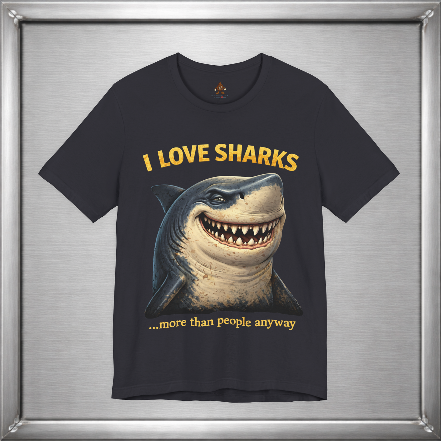 I Love Sharks More Than People Anyway Funny Shark T-Shirt