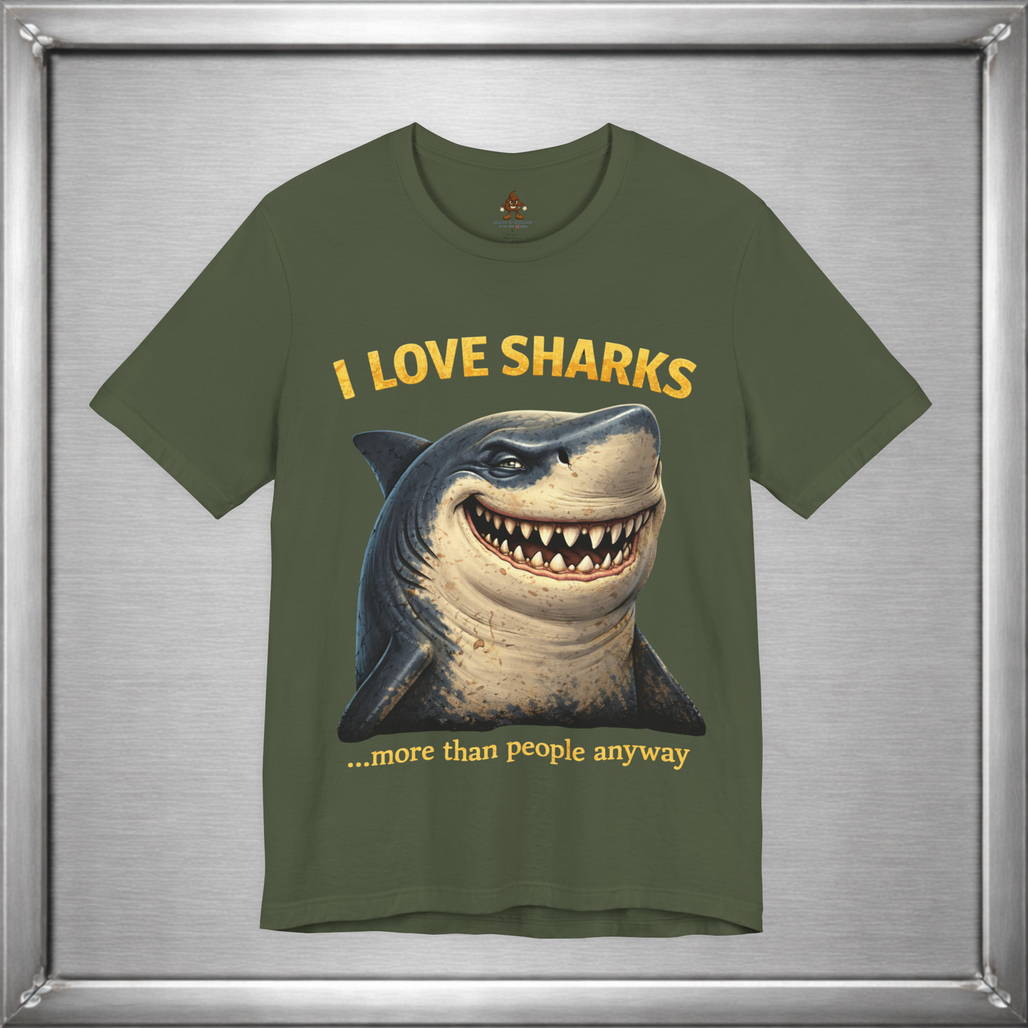 I Love Sharks More Than People Anyway Funny Shark T-Shirt