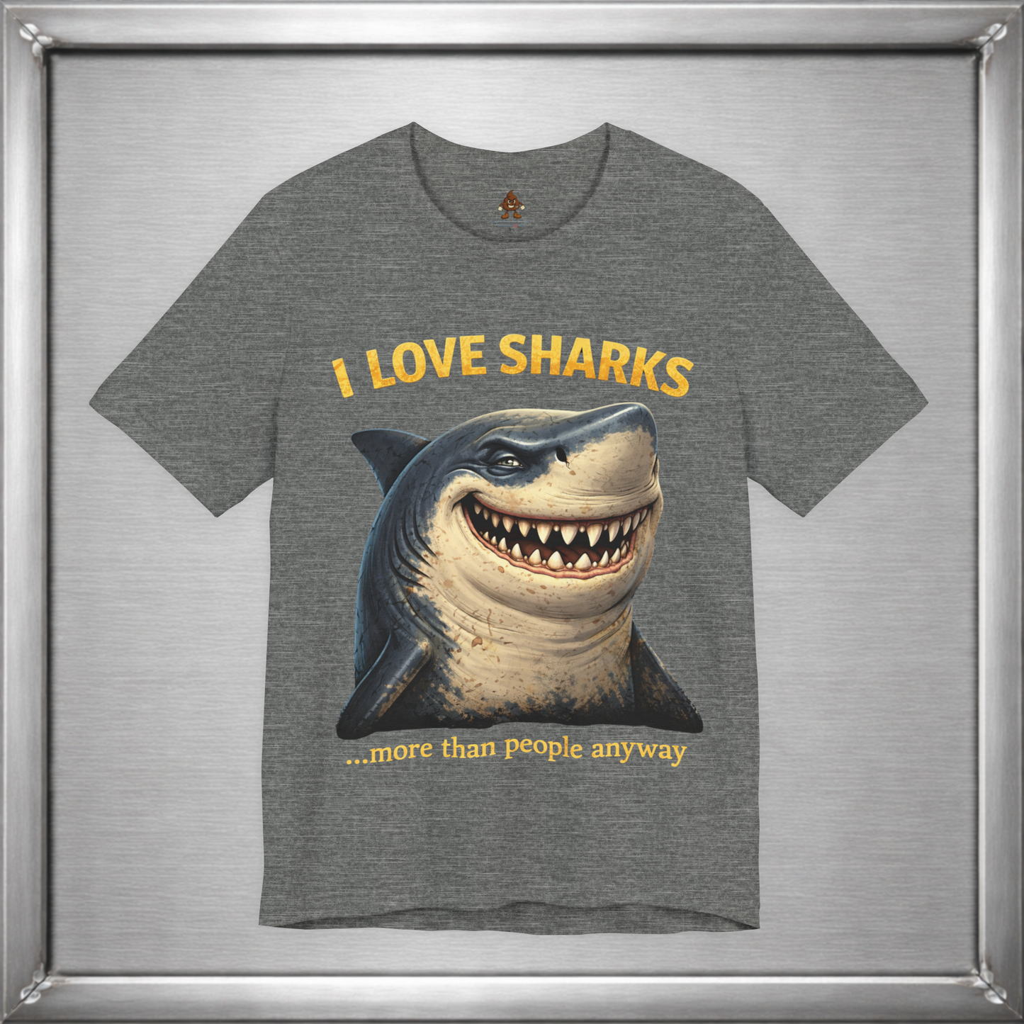 I Love Sharks More Than People Anyway Funny Shark T-Shirt