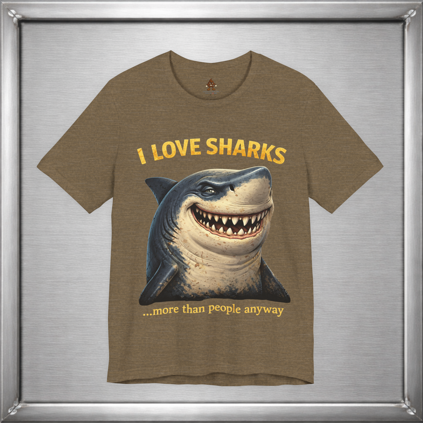 I Love Sharks More Than People Anyway Funny Shark T-Shirt