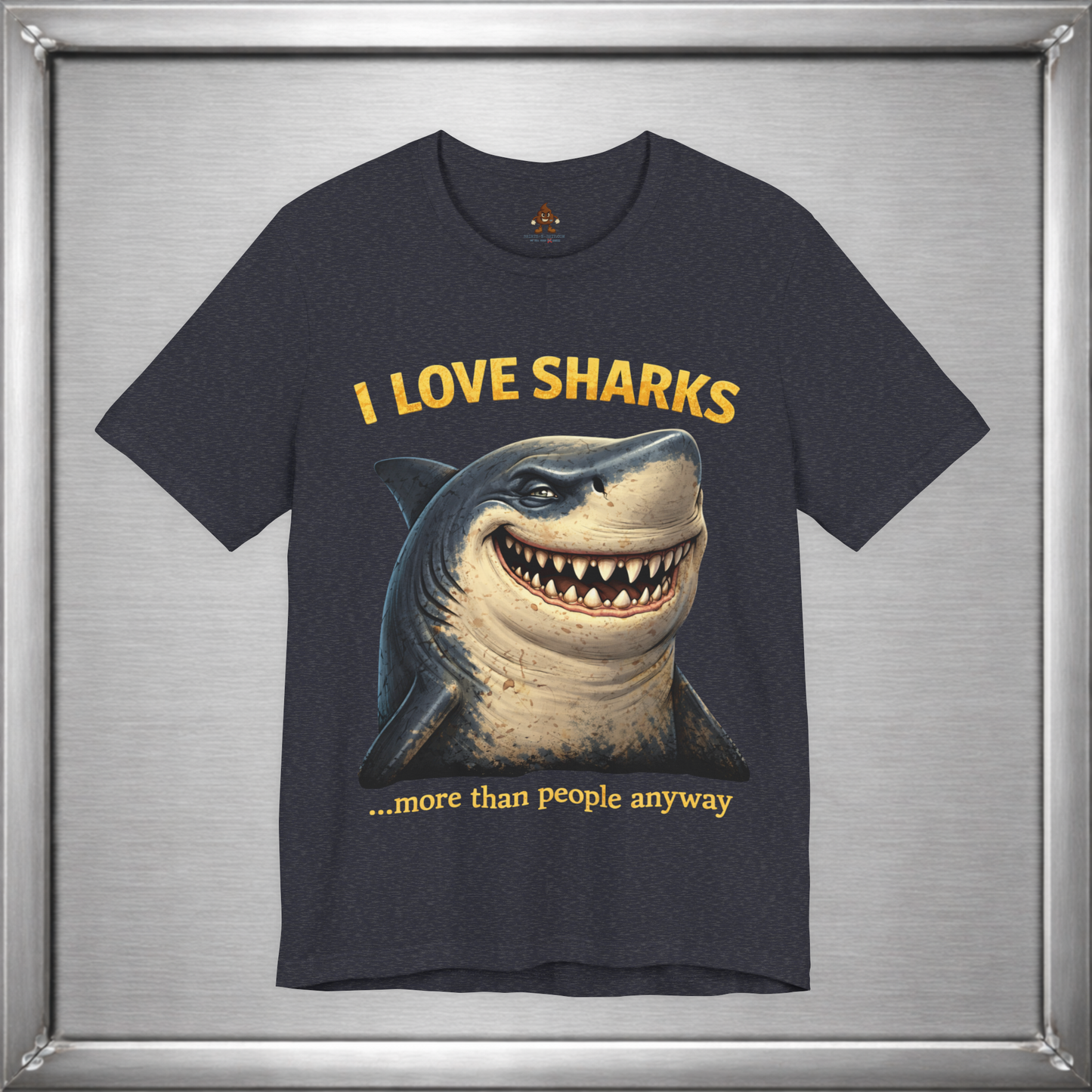 I Love Sharks More Than People Anyway Funny Shark T-Shirt