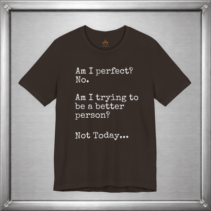 Am I perfect? - Not Today...