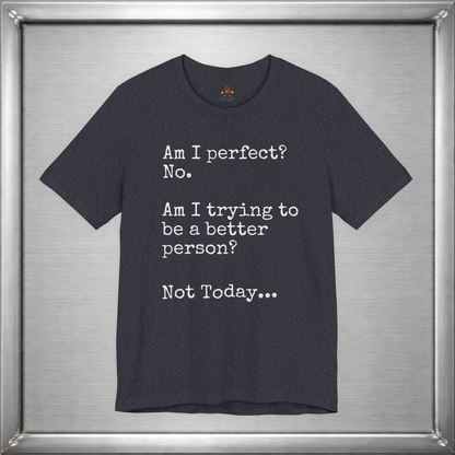 Am I perfect? - Not Today...
