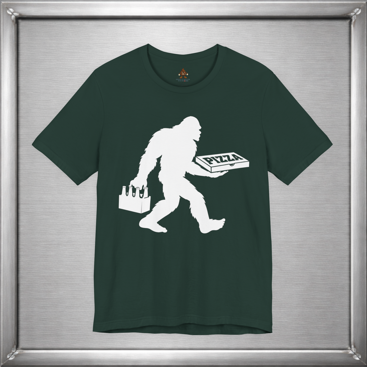 Sasquatch Likes Beer & Pizza