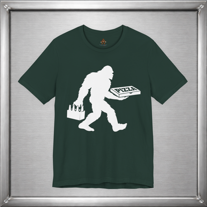 Sasquatch Likes Beer & Pizza