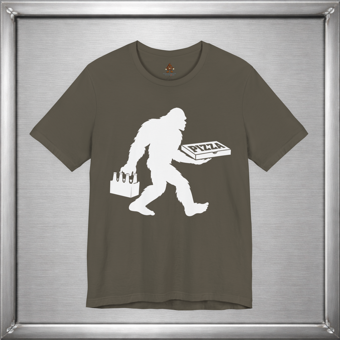 Sasquatch Likes Beer & Pizza