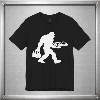 Sasquatch Likes Beer & Pizza