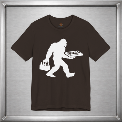 Sasquatch Likes Beer & Pizza