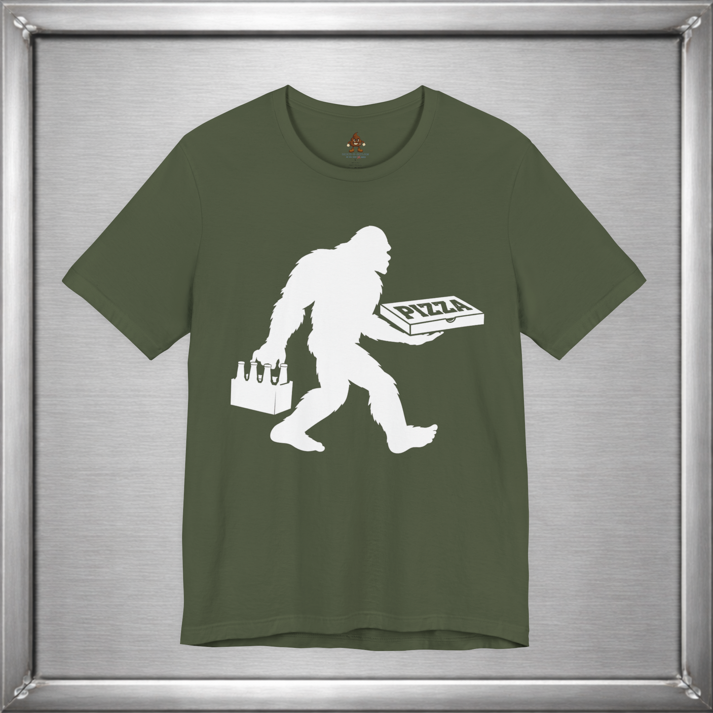 Sasquatch Likes Beer & Pizza