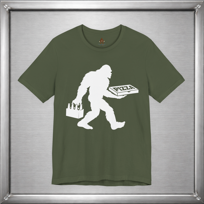 Sasquatch Likes Beer & Pizza