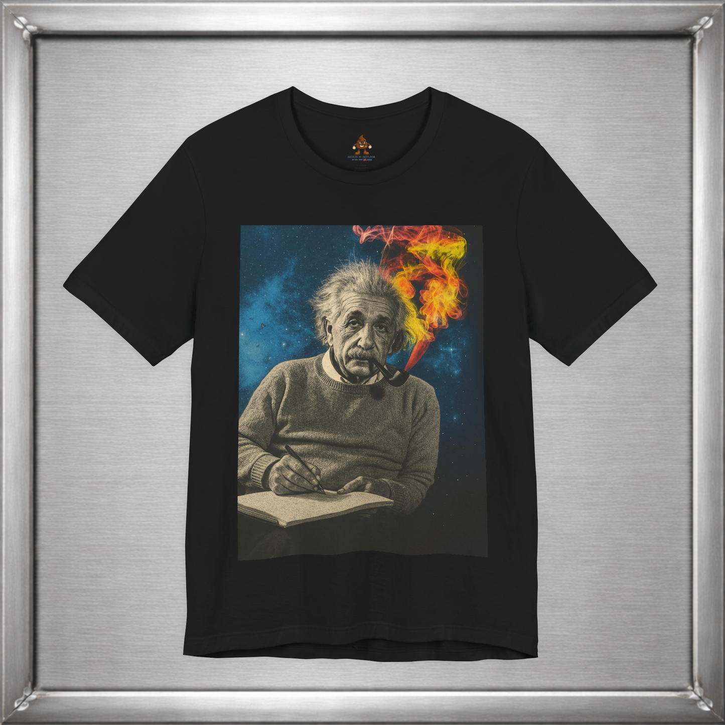 Einstein Smoking Pipe Cosmic Genius T-Shirt