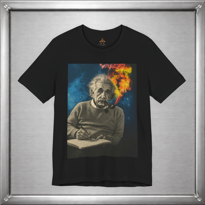 Einstein Smoking Pipe Cosmic Genius T-Shirt