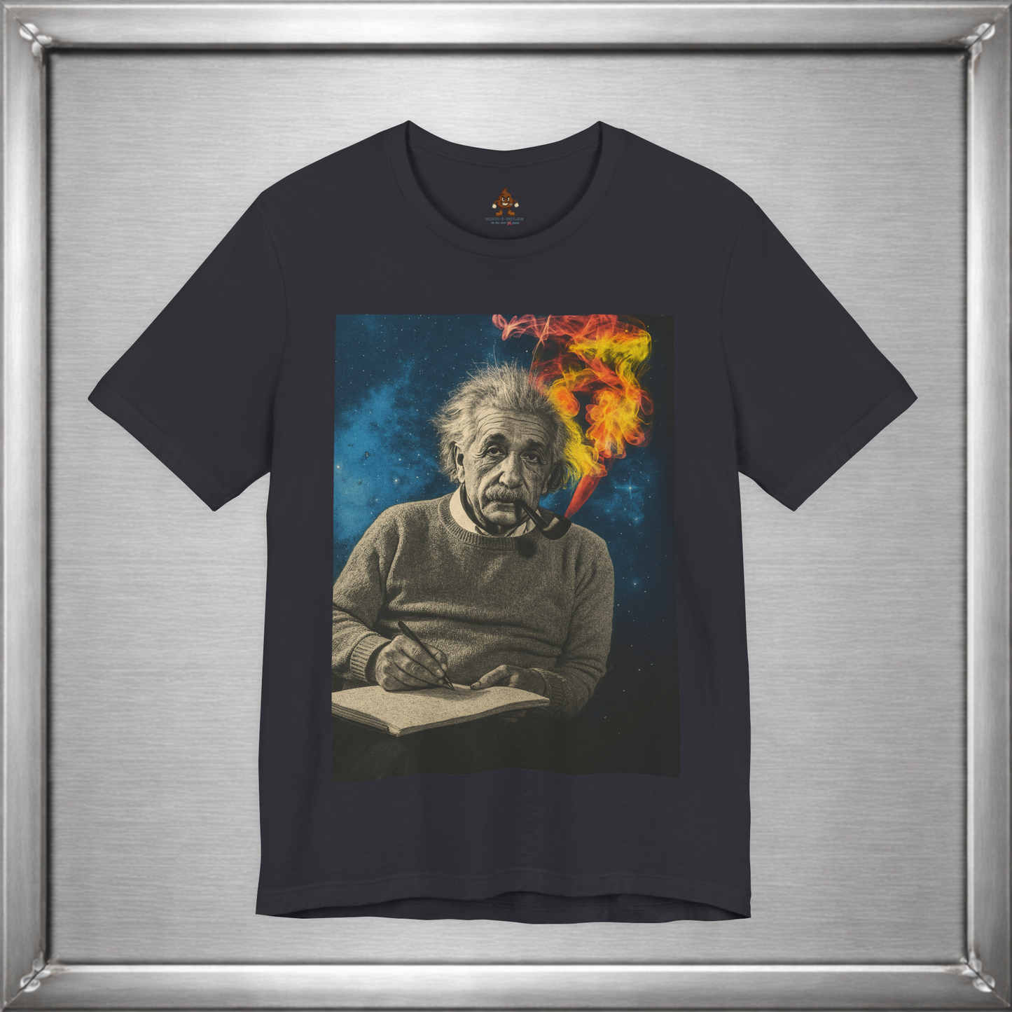Einstein Smoking Pipe Cosmic Genius T-Shirt