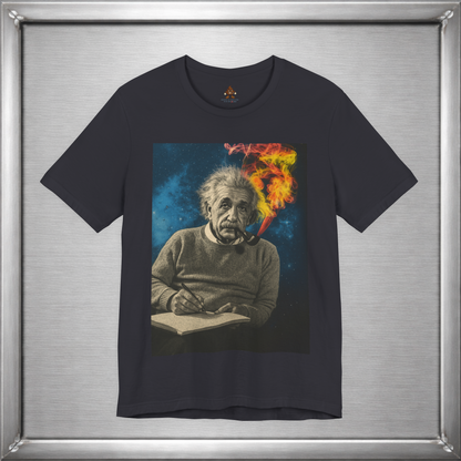 Einstein Smoking Pipe Cosmic Genius T-Shirt