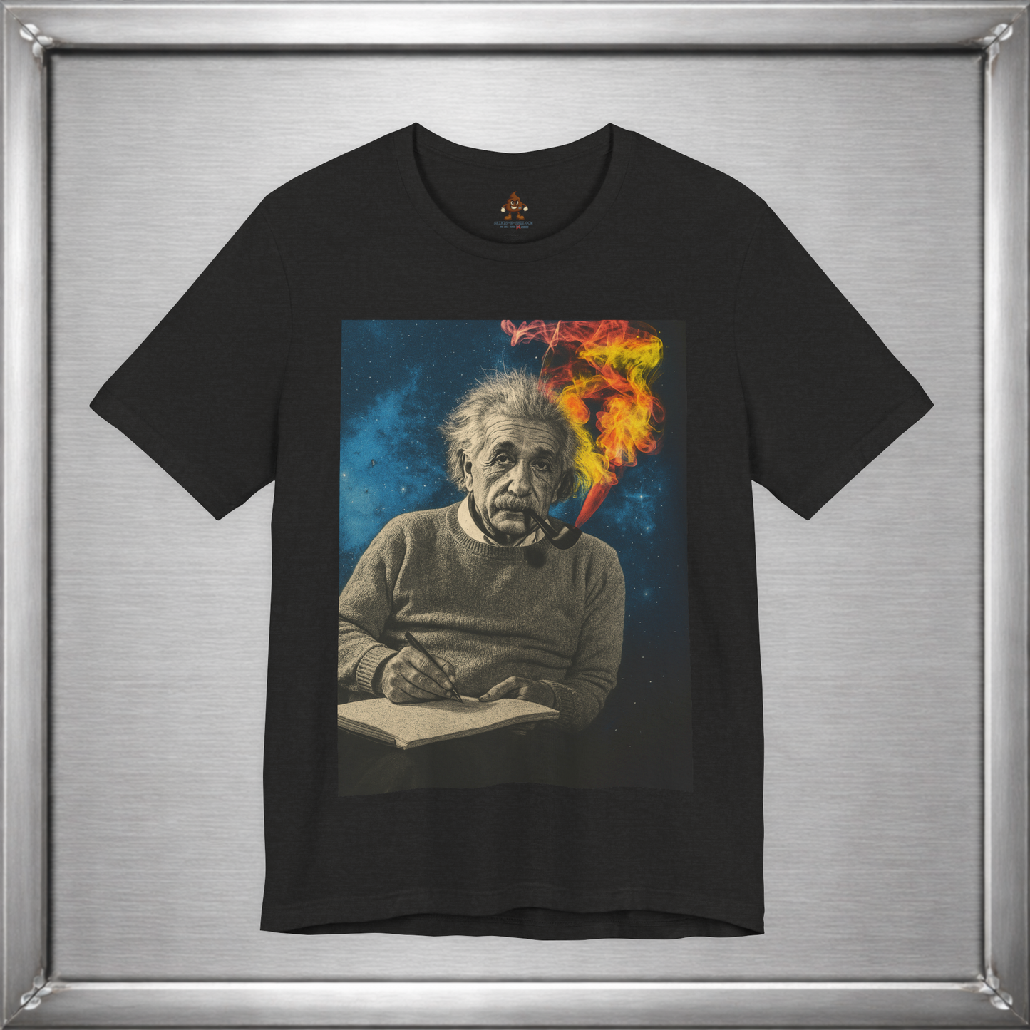 Einstein Smoking Pipe Cosmic Genius T-Shirt