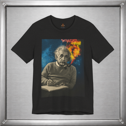Einstein Smoking Pipe Cosmic Genius T-Shirt