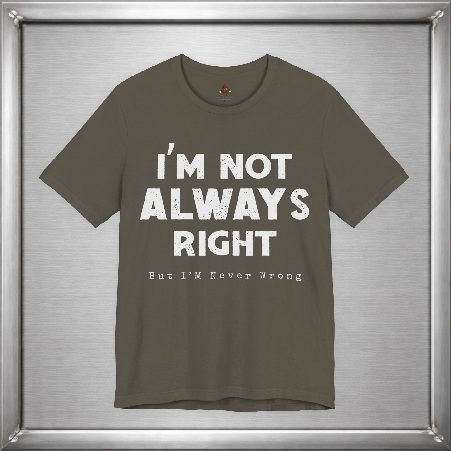 I’m Not Always Right Funny Sarcastic T-Shirt
