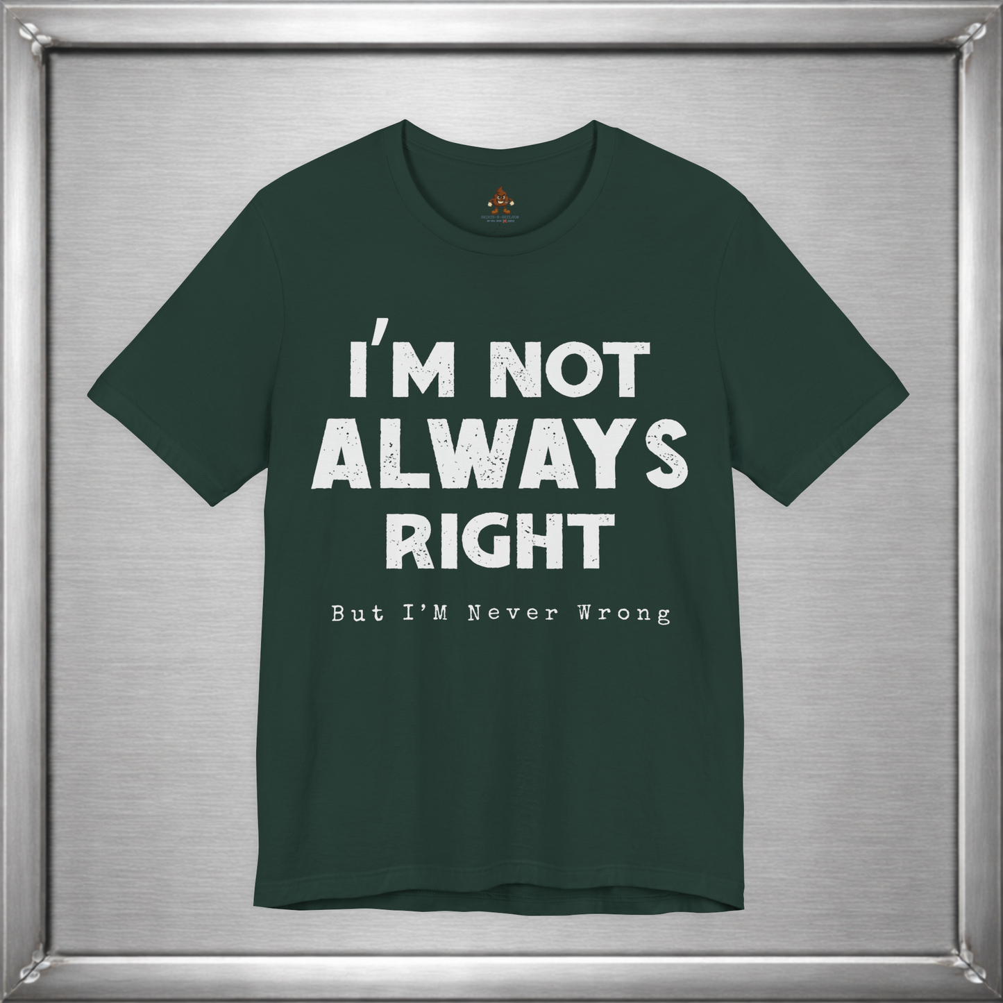 I’m Not Always Right Funny Sarcastic T-Shirt