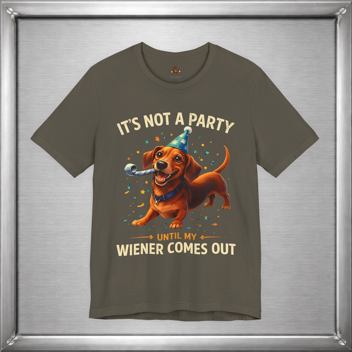 It’s Not A Party Until My Wiener Comes Out Funny Dog T-Shirt